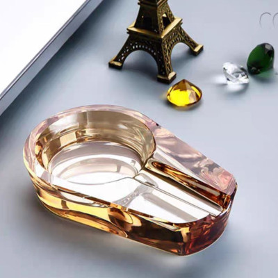 Gạt tàn luxury crystal glass cigar ashtray - gạt tàn tro bụi thủy tinh pha lê phong cách bắc âu cao cấp