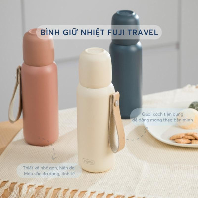 Bình Giữ Nhiệt Fuji Travel 500 ml - Inochi HNK.BNFT.3139 (Mẫu Màu Giao Ngẫu Nhiên)