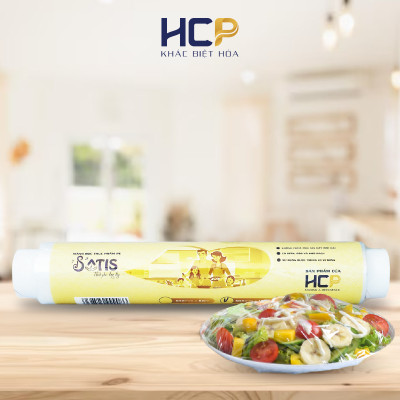 Combo 4 Lõi Màng Bọc Thực Phẩm PE SATIS 30cm x 100m Không Chứa Chất Phụ Gia Gây Hại Sức Khỏe Dùng Được Cho Lò Vi Sóng