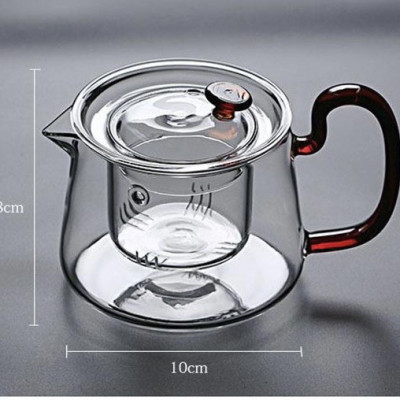 Bình pha trà thủy tinh cao cấp có lõi lọc crystan - 580ml - ANTH419