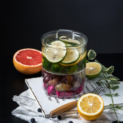 Tô thủy tinh đựng trái cây có thể xếp chồng lên được