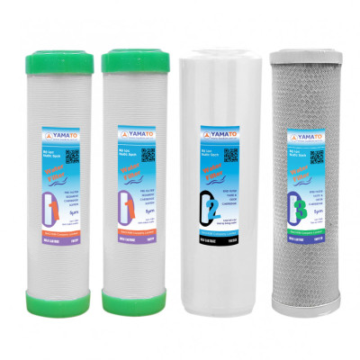 Combo 4 lõi lọc nước yamato 1,2,3 (10 inch)