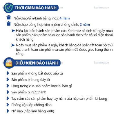 Nồi inox 18/10 Korkmaz Proline 2 lít - 16x10 cm