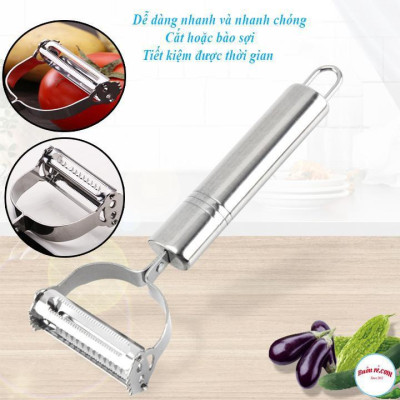 Nạo Rau Củ Quả 2IN1 Bằng Lưỡi Dao Inox