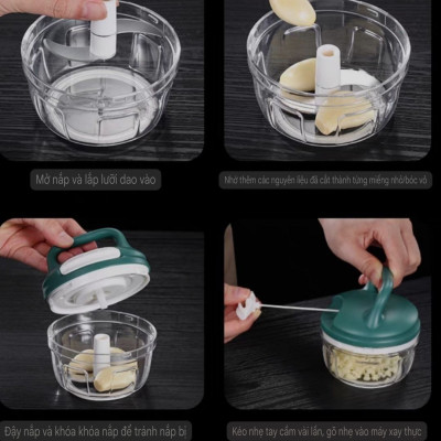 MÁY XAY HÀN QUỐC MINI CẦM TAY ĐA NĂNG , XAY THỊT, RAU CỦ QUẢ,  TỎI ỚT MINI LOẠI TỐT