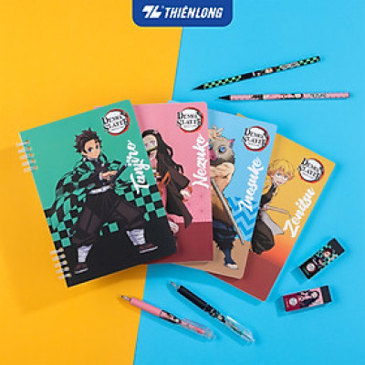 Sổ lò xo đường kẻ ngang A5 nhân vật Demon Slayer Thiên Long MB-023/DS