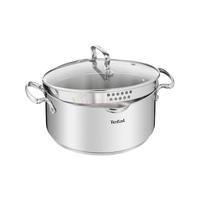 Nồi Inox cao cấp Tefal Duetto Plus (18cm x 2.0L/20cm x 2.9L/22cm x 6.1L/24cm x 5.0L/28cm x 10.0L) - Hàng chính hãng