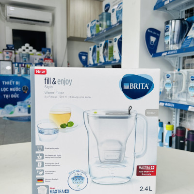 Bình Lọc Nước BRITA Style Grey - 2.4L (Kèm Maxtra Plus)