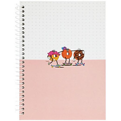 Sổ Lò Xo Teen Không Kẻ Có Chấm 80gsm - Cute Small - The Sun 03 - Màu Hồng