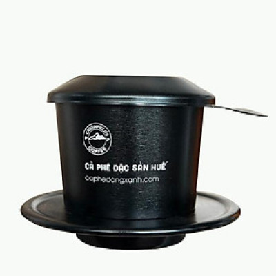 Phin nhôm pha cà phê MÀU ĐEN mạ màu anode cao cấp Greenfields Coffee