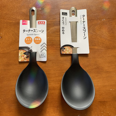 Muôi múc canh đầu silicone Echo Metal 25.5cm hàng nội địa Nhật Bản