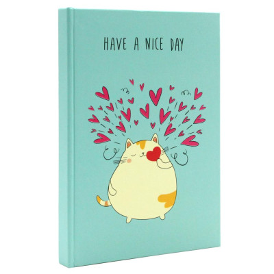 Sổ Bìa Cứng Kẻ Ngang 80gsm - Have A Nice Day - The Sun 01 - Màu Xanh