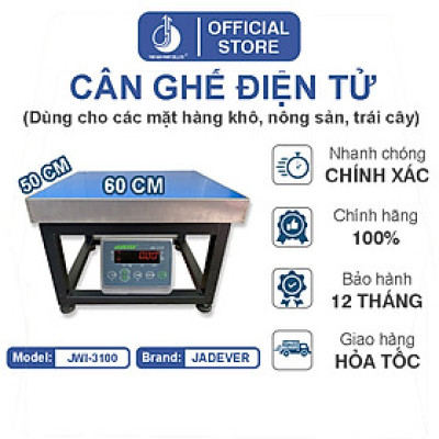 Cân Ghế Điện Tử JWI-3100 - Mặt Bàn Cân 500x600MM