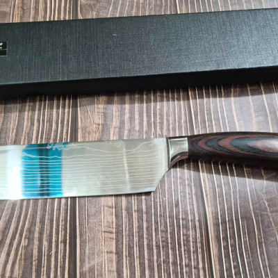 DAO - DAO BẾP NHẬT BẢN USUBA THÉP DAMASCUS MÃ A4 DT125 nt topcoomshop vn