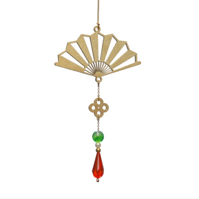 Combo 12V - Bộ 12 dây treo trang trí tết Khai Lộc Hoàng Kim màu Vàng,handmade,chất liệu gỗ, kim loại cắt CNC hoa văn sắc sảo, treo cành mai, đào, lan, quà tặng độc đáo ý nghĩa