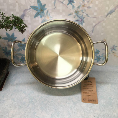 Nồi inox 304 5 đáy nắp kính Fivestar 18cm - Hàng chính hãng