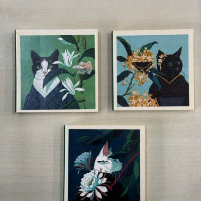 Sổ xé Mèo và hoa (Mẫu ngẫu nhiên) (Nhã Nam HCM)