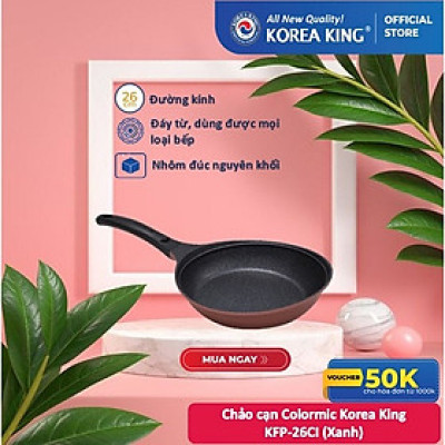 Chảo cạn Colormic Korea King KFP-26CI (size 26cm) - Hàng chính hãng