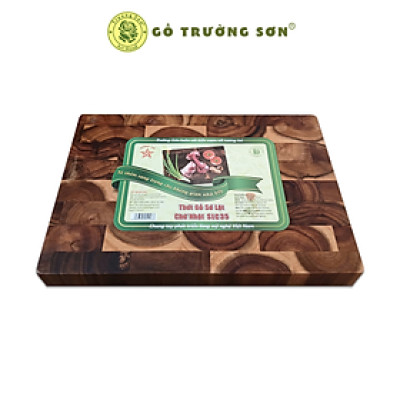 Thớt Chặt Hình Chữ Nhật SLC35 Gỗ Tràm Sớ Lật Sang Trọng  - Đồ Gia Dụng Gỗ Nhà Bếp Thương Hiệu Trường Sơn