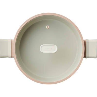 Nồi Thấp Suit LocknLock CSU1242PIK – 24cm - Màu Pink