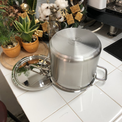 Nồi Inox 304 Đáy 3 Lớp Cao Cấp Hiệu Berndorf Sandrik - High Casserole With Lid