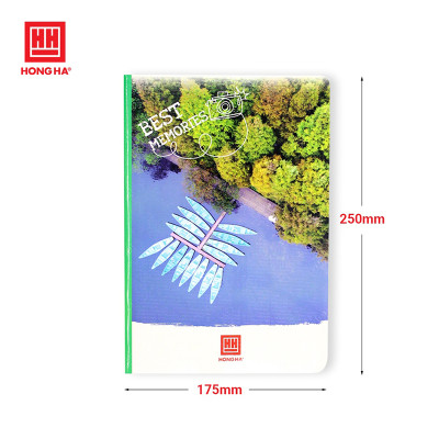 Vở kẻ ngang Hồng Hà 200 trang - Gáy ghim - Sao Mai Best memories 1688 định lượng 55-57gm2 độ sáng 82-84 ISO (Giao bìa ngẫu nhiên)