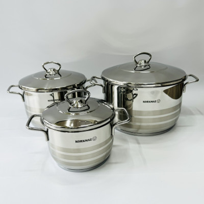 Nồi Inox Korkmaz A2020 - Thổ Nhĩ Kỳ - Hàng Chính Hãng