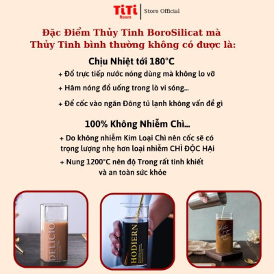 Ly thủy tinh vuông chịu nhiệt 400ML Cốc thủy tinh uống sinh tố sang chảnh cao cấp phong cách Vintage dễ thương