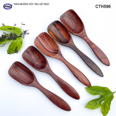 Muỗng Thìa Xúc Trà Gỗ Trắc Cao Cấp Dụng Cụ Trang Trí - CTH596