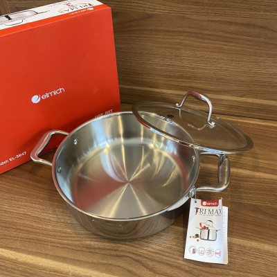 Chảo Xào Inox 304 3 lớp Đáy Liền ELMICH TrimaxXS EL3847 26cm