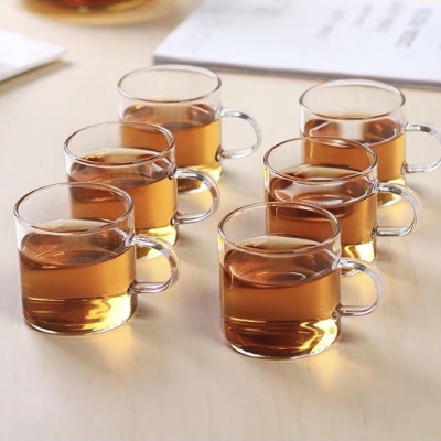 BỘ ẤM CHÉN PHA TRÀ THỦY TINH TAY GỖ KÈM KHAY TRE - ANTH680