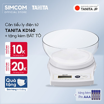 Cân điện tử nhà bếp TANITA KD160 (2kg) (Chính hãng Nhật Bản), Cân bếp 1kg, Cân nhà bếp 2kg, Cân thực phẩm 2kg, Cân thức ăn 2kg, Cân Nhật, Cân trọng lượng, Cân chính hãng, Cân thực phẩm, Cân thức ăn, Cân tiểu ly điện tử, Cân chính xác, Cân làm bánh