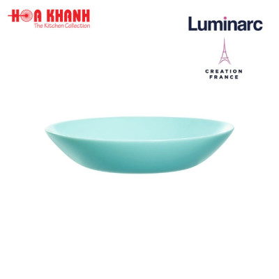 Đĩa Sâu Thủy Tinh Luminarc Diwali Light Turquoise 20cm cường lực, chịu nhiệt - 1 đĩa - P2019