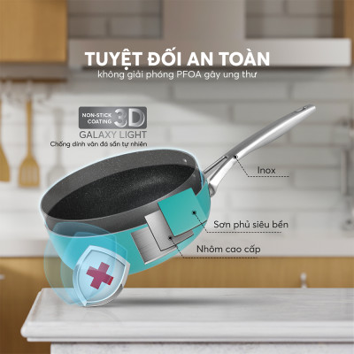 Chảo chống dính Full induction Elmich Hera EL8242 size 26cm