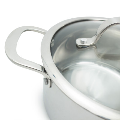 Nồi Inox 3 lớp đúc liền khối Kalpen Kazler 20cm dung tích 3.7L hàng Đức - Hàng chính hãng