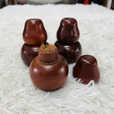 Hủ đựng tăm hồ lô cao cấp bằng gỗ bền đẹp tạo nên sự sang trọng đẳng cấp cho không gian gia đình