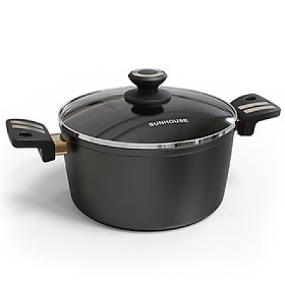 Nồi chống dính Ultra titanium Sunhouse - Dùng cho mọi loại bếp - Hàng chính hãng