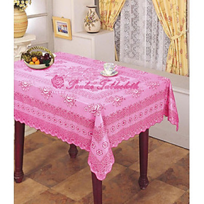 [Tặng 1 lót phần ăn 30 x45] Khăn trải bàn PAULEE 856B, hoa văn sang trọng, nhựa PVC dẻo, không thấm nước