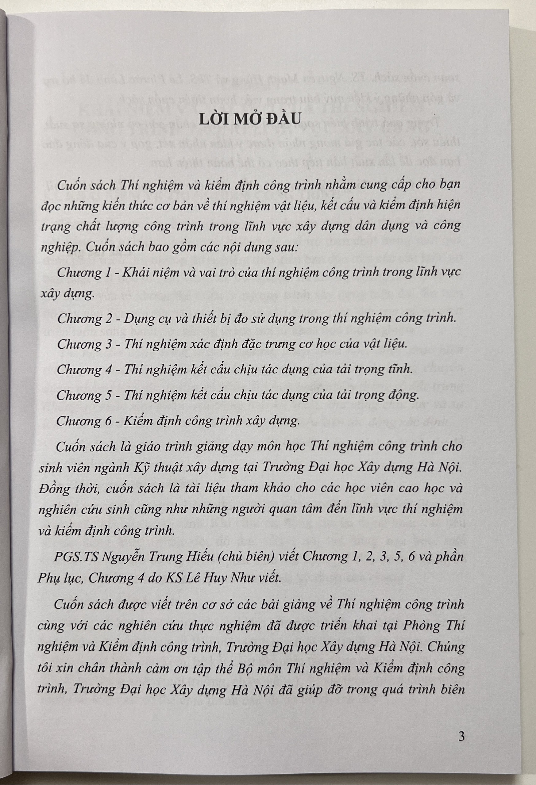 Sách - Thí Nghiệm Và Kiểm Định Công Trình