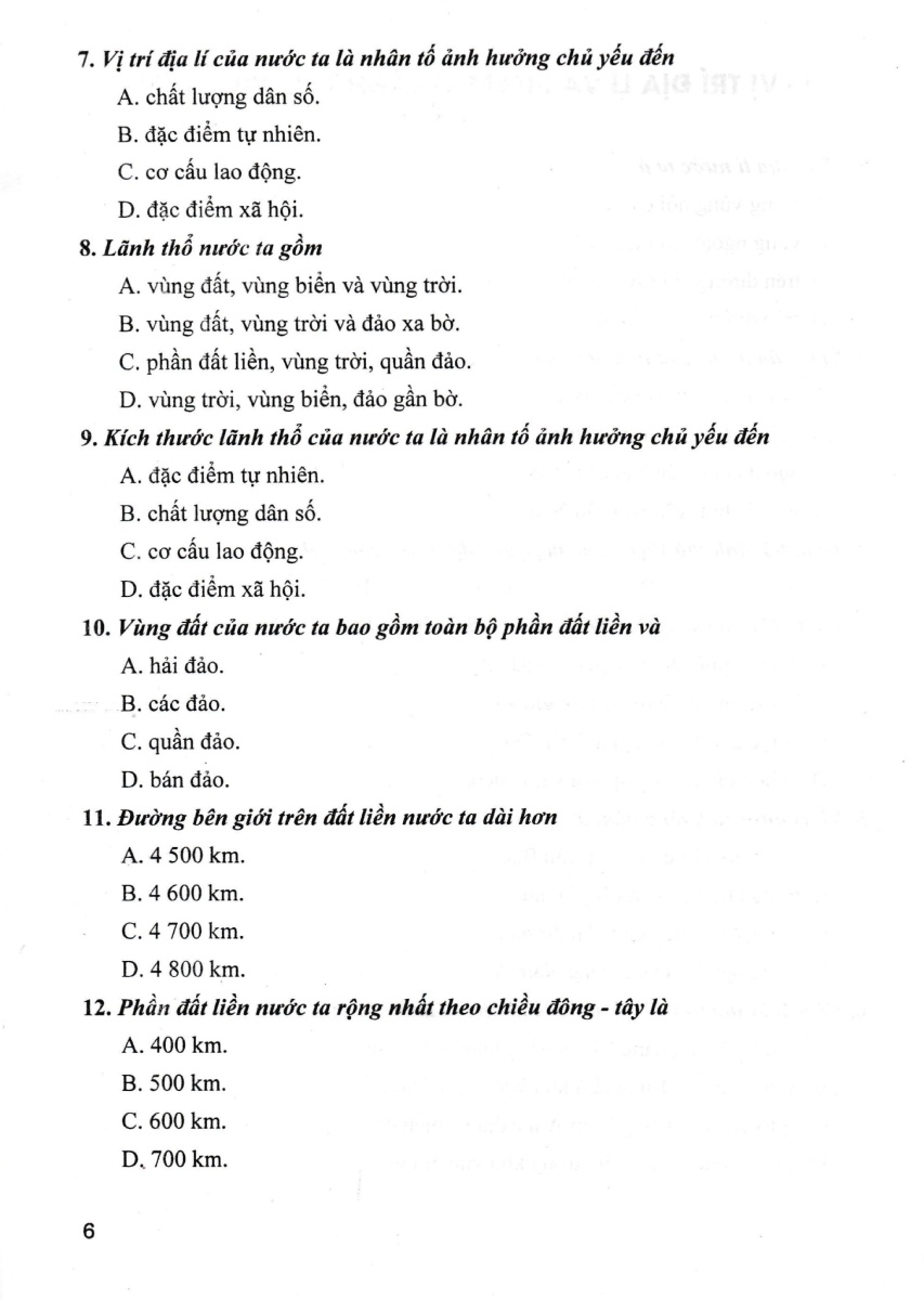 Trắc Nghiệm Địa Lí 8 (Dùng Chung Cho Các Bộ SGK Hiện Hành) _HA