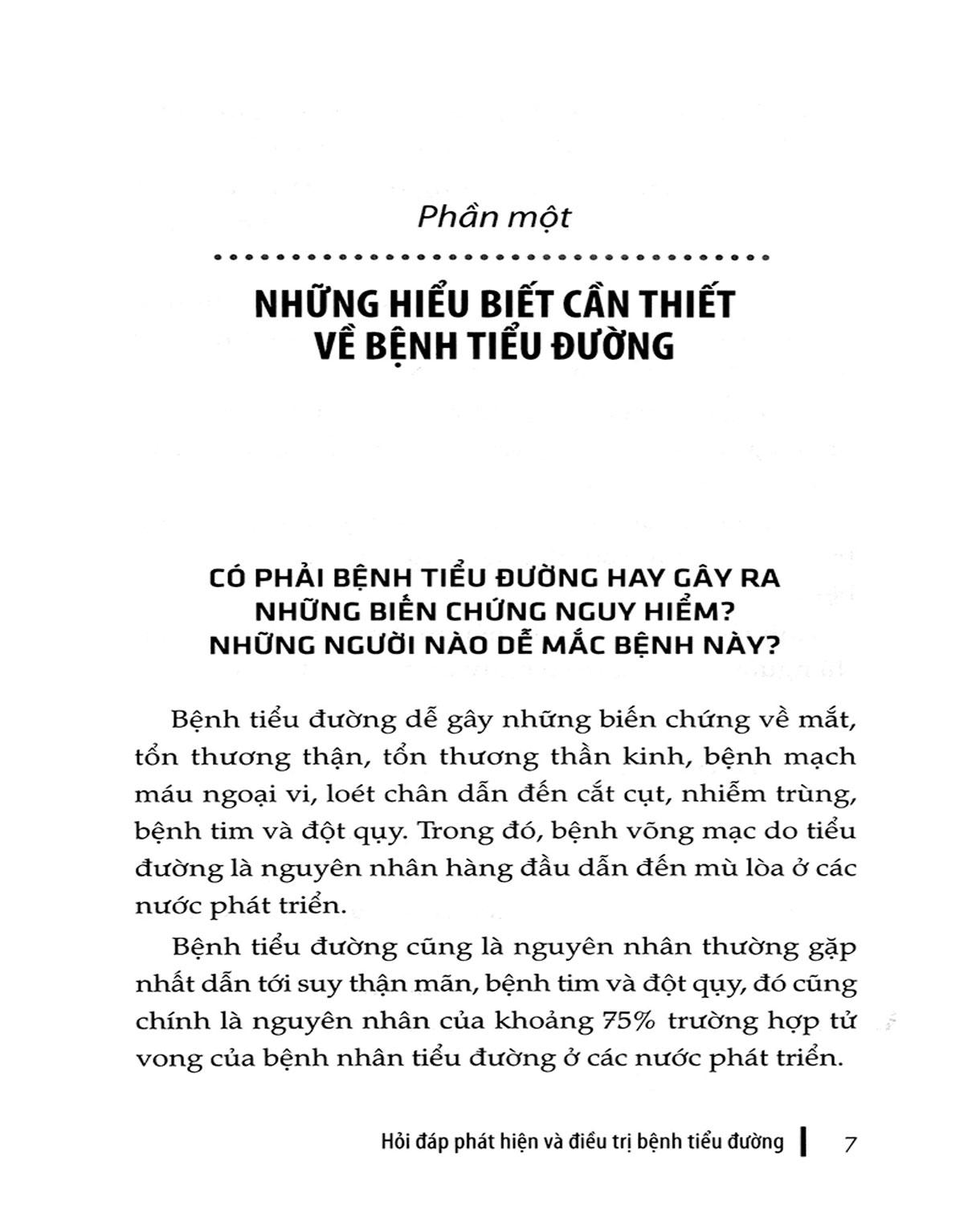 Hỏi - Đáp Phát Hiện Và Điều Trị Bệnh Tiểu Đường