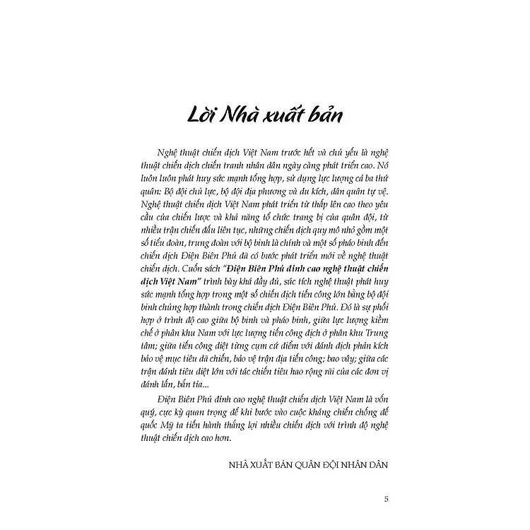 Sách - Điện Biên Phủ - Đỉnh Cao Nghệ Thuật Chiến Dịch Việt Nam - VIETNAMBOOK