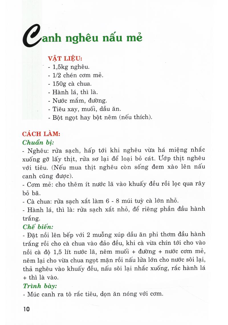 Thực Đơn Nấu Ăn Đơn Giản - Tập 1
