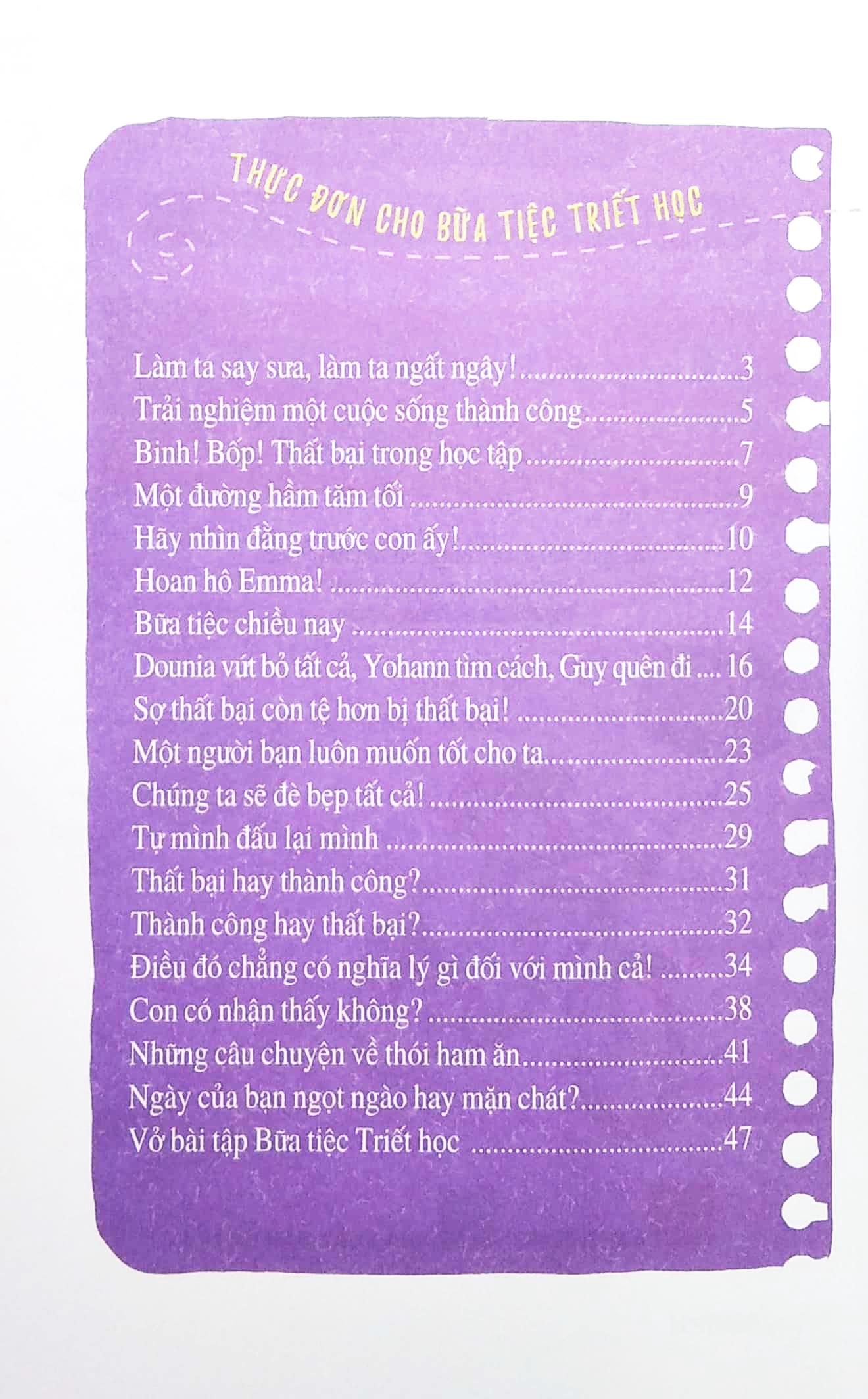 Bữa Tiệc Triết Học - Triết Học Ứng Dụng Cho Mọi Lứa Tuổi - Thành Công Và Thất Bại