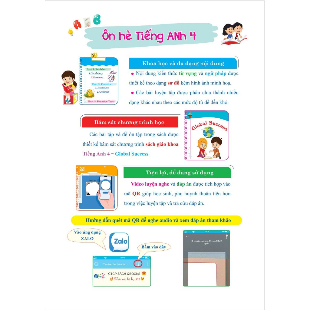 Ôn Hè Tiếng Anh Lớp 4 - Dành cho học sinh lớp 4 lên 5 - Bản Quyền