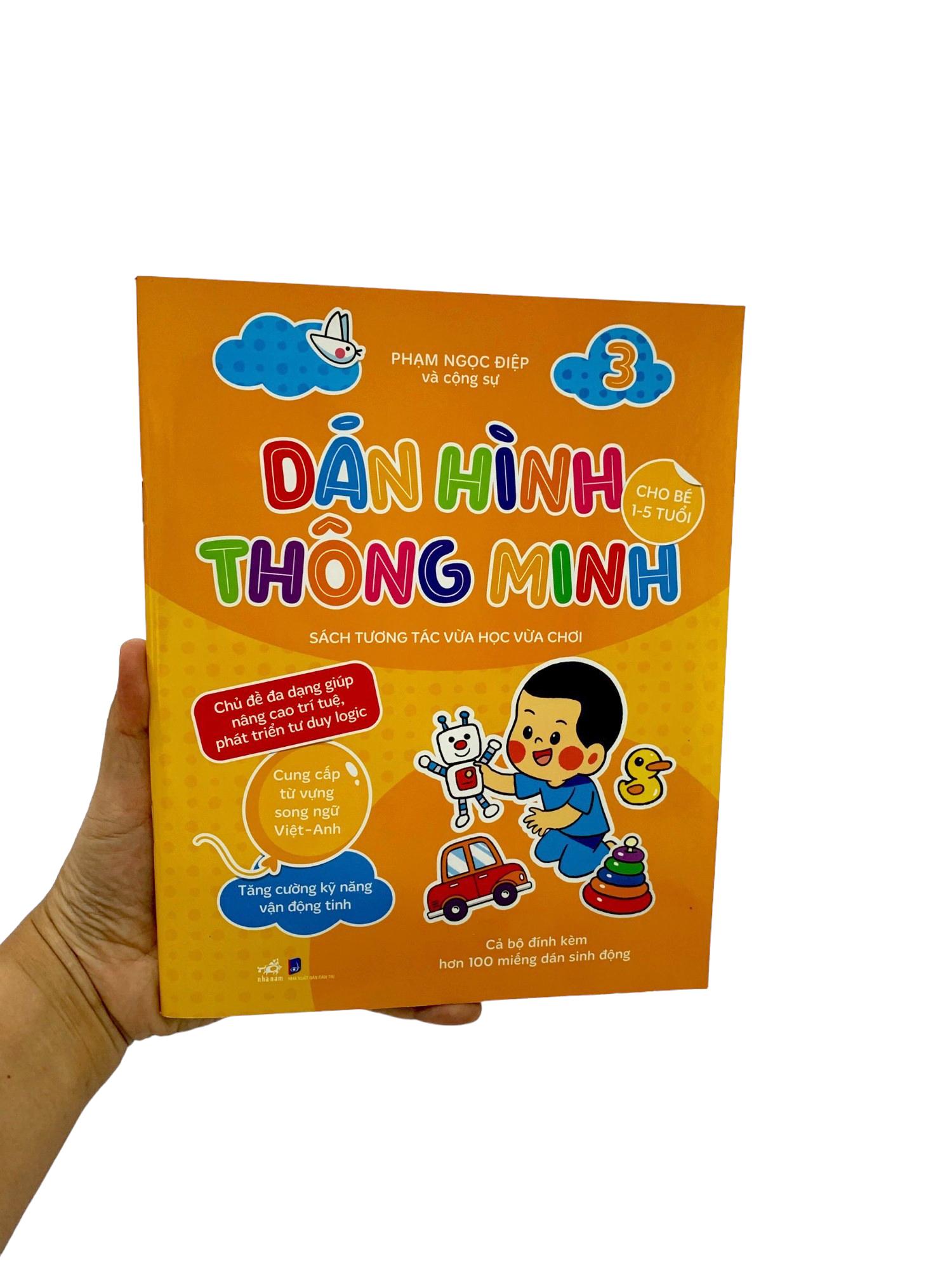 Dán Hình Thông Minh - Sách Tương Tác Vừa Học Vừa Chơi - Tập 3 (Dành Cho Bé 1-5 Tuổi)