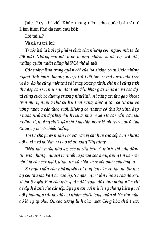 Điện Biên Phủ - Nhớ Lại Để Suy Ngẫm - TRE