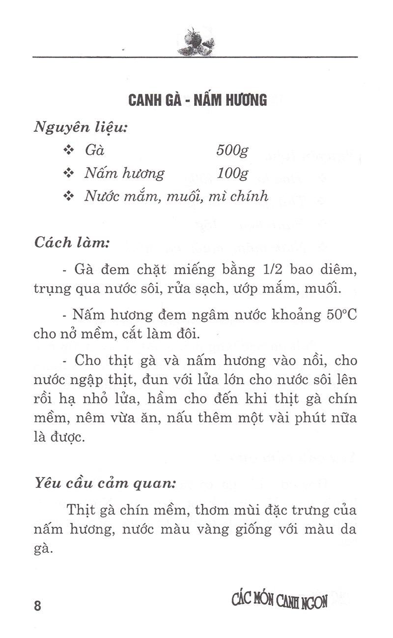 Các Món Canh Ngon (Tái Bản)