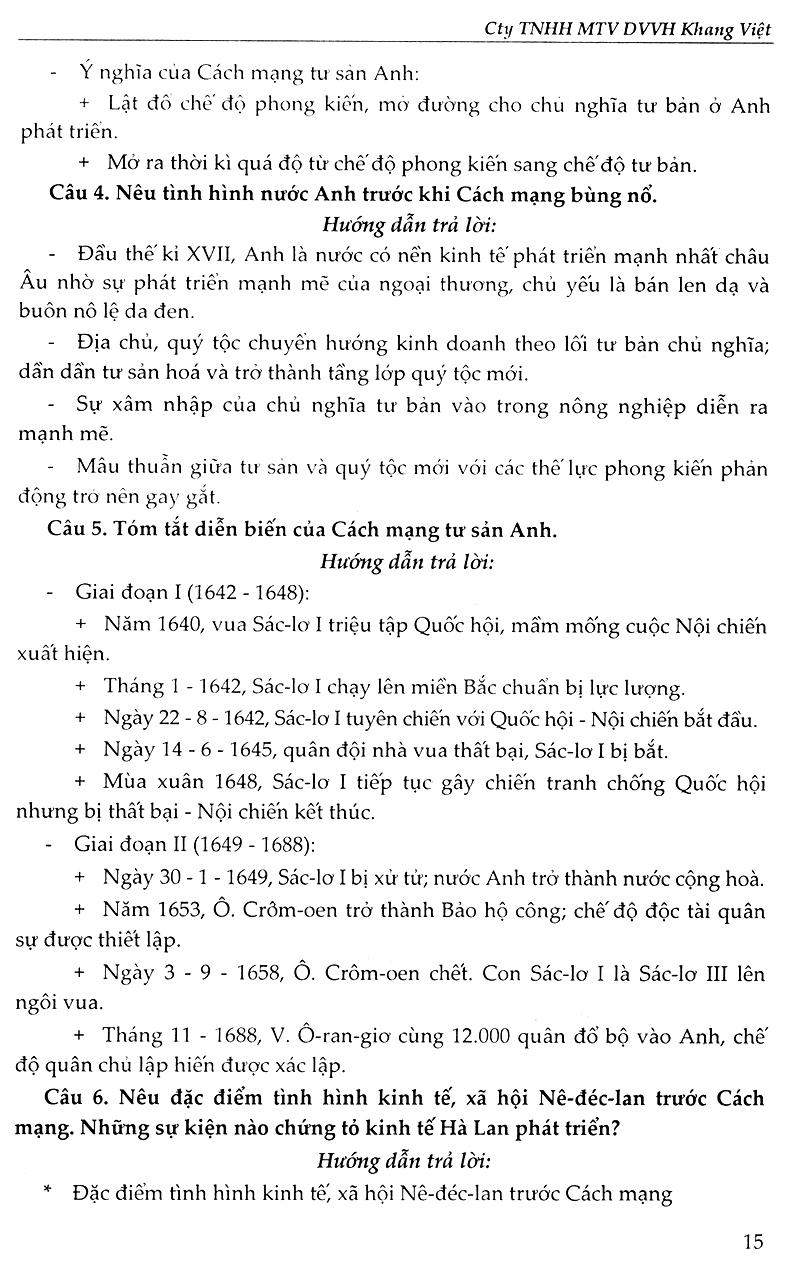 Bồi Dưỡng Học Sinh Giỏi Lịch Sử Lớp 8 (Tái Bản)
