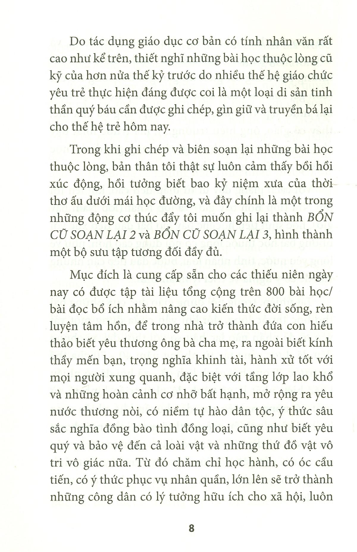 Bổn Cũ Soạn Lại 2 - Những Bài Học Thuộc Lòng - Tân Quốc Văn Giáo Khoa Thư